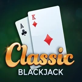 Classic Blackjack online game logo by Red Tiger Gaming on lucky7-casino.nl