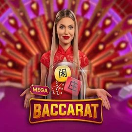 Mega Baccarat by Pragmatic Play, showcased at lucky7-casino.nl – game logo